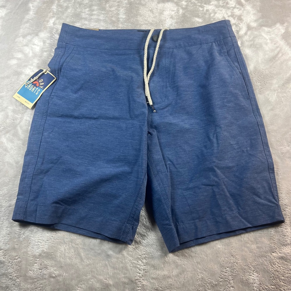 NWT Faherty Men's 30 All Day Shorts Blue Hybrid Board Shorts Stretch 9" Inseam